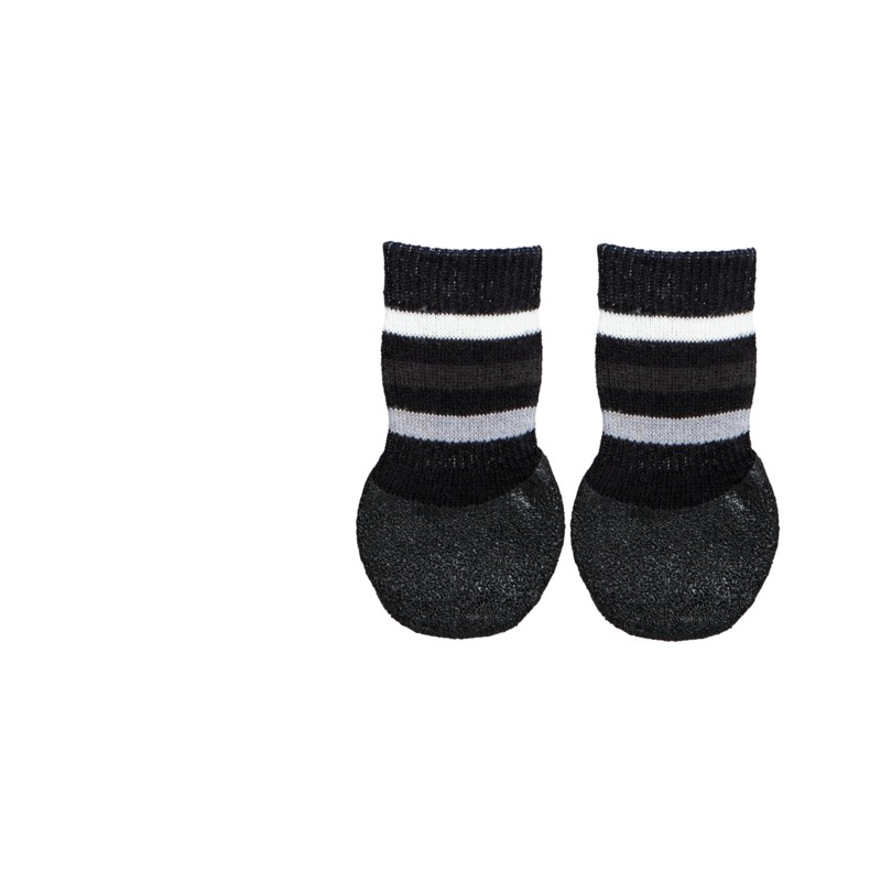 Lot De 2 Paires Chaussettes Antidérapantes Pour Chien/Chat - Semelle Picots - Taille Grandes Races