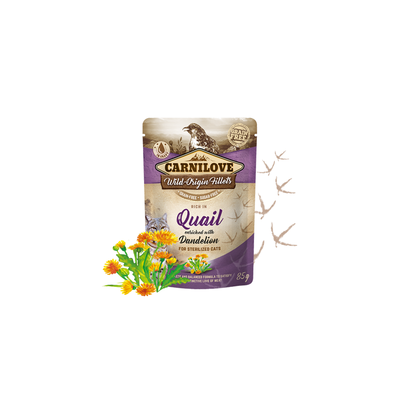 Carnilove Rich in Quail enriched with Dandelion 85g