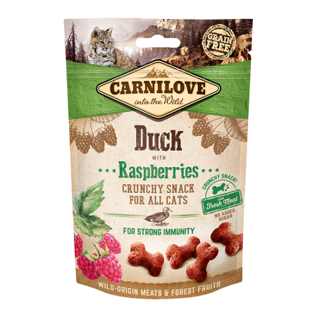 Carnilove Crunchy Duck with Raspberries 50g