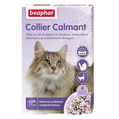 Collier calmant pour chat à base de valériane