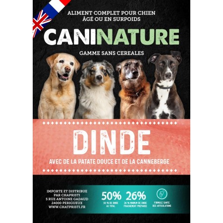 Light & Senior Dinde Grain Free - CaniNature