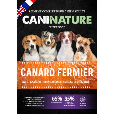 Adulte Canard Fermier 65% SuperFood - CaniNature