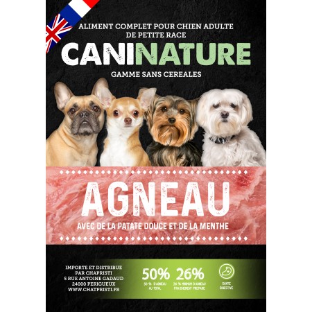 Adulte Petite Race Agneau Grain Free - Caninature
