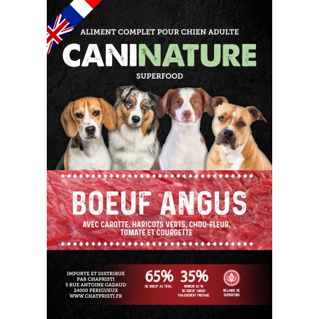 CaniNature Adulte Boeuf Angus 65% SuperFood