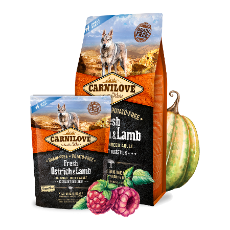 Carnilove Fresh Ostrich & Lamb for Small-Breed Dogs 1.5kg