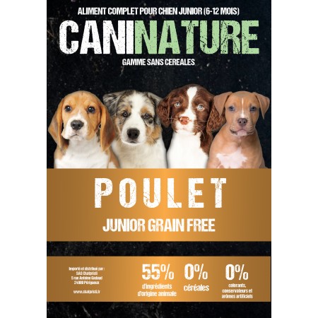 Junior Poulet Grain Free v2.0 - CaniNature