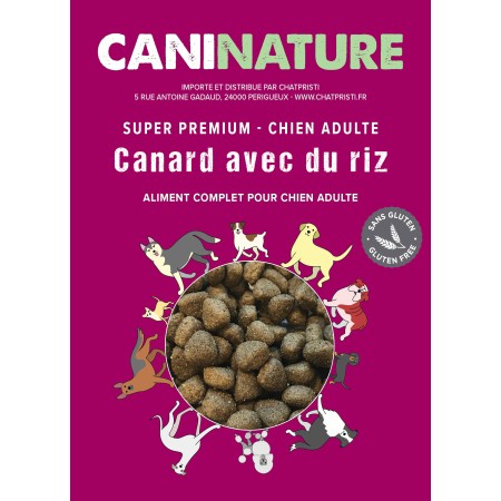 Adulte Canard & Riz SANS GLUTEN CaniNature Super Premium