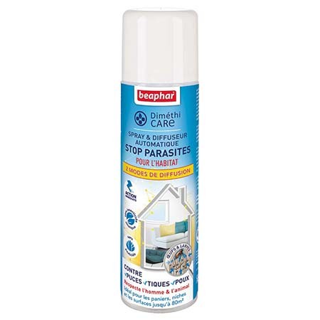 Spray et diffuseur automatique stop puces pour l'habitat 250ml