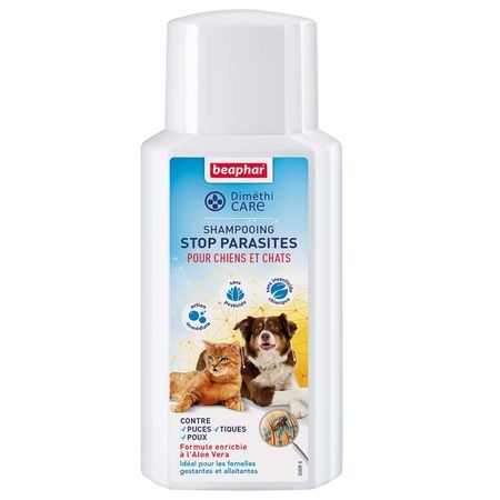 SHAMPOOING ANTI-PUCES ANTI-TIQUES CHIEN CHAT BEAPHAR - Pharmacie Razimbaud