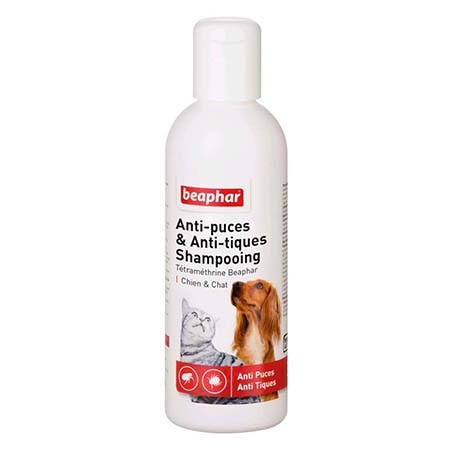 Shampooing anti-puces et anti-tiques pour chien et chat 200ml