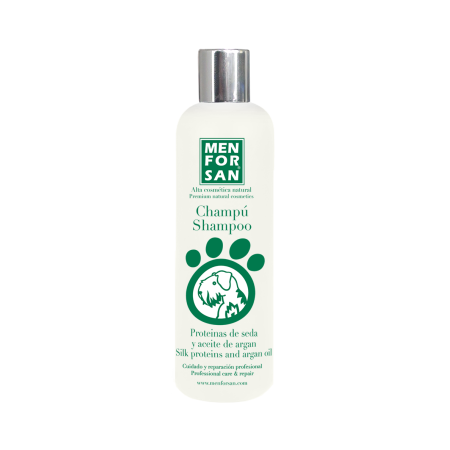 Shampooing pour chiens avec protéines de soie et huile d'argan 300ml