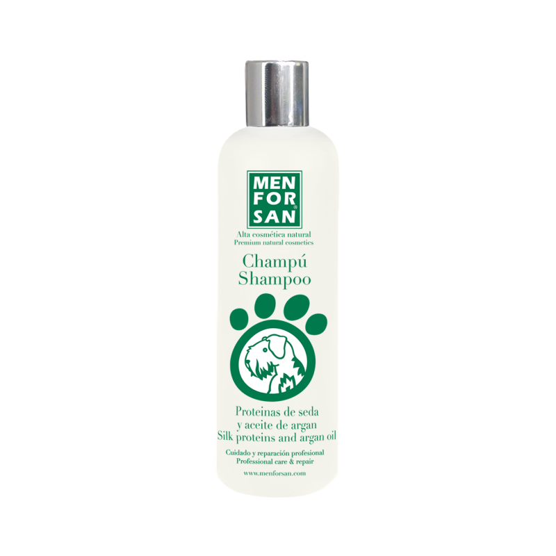 Shampooing pour chiens avec protéines de soie et huile d'argan 300ml