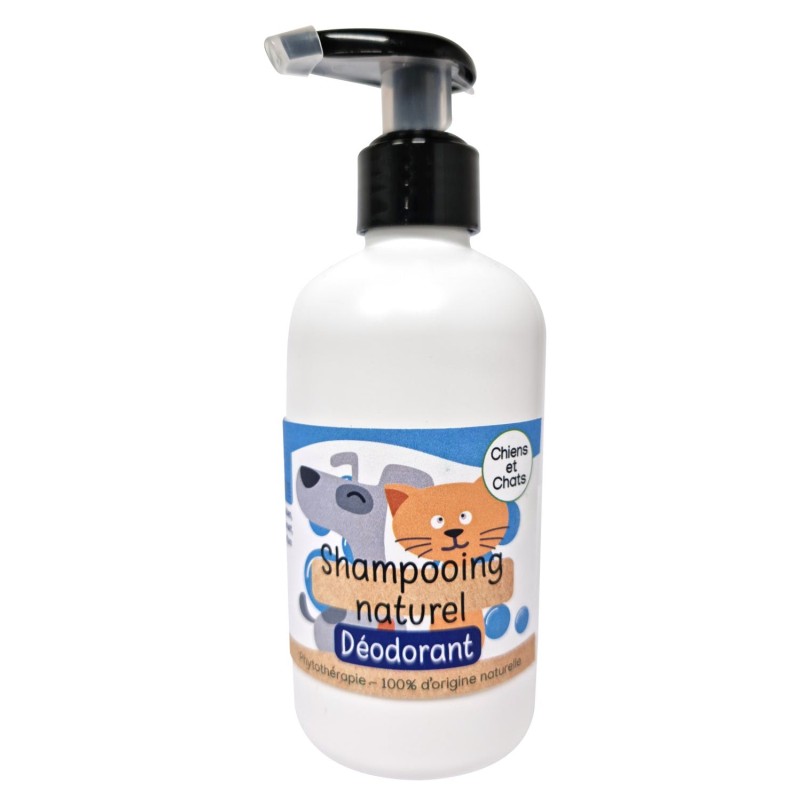 Shampoing naturel 250mL - Déodorant - Chiens et chats