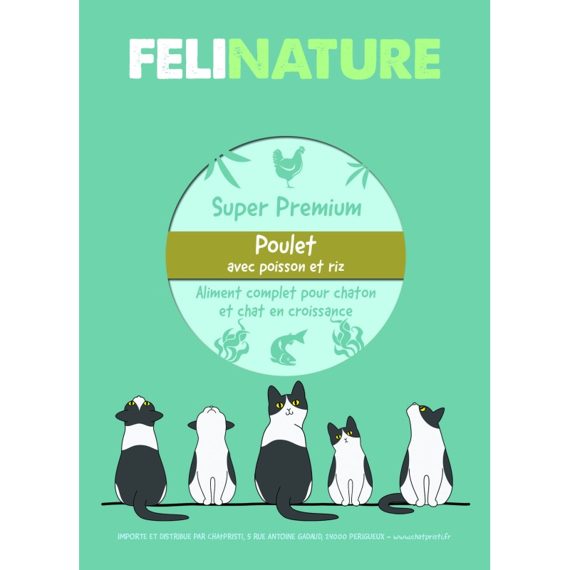 Chaton Poulet avec Poisson & Riz - FeliNature Super Premium