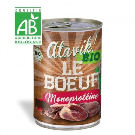 Le Boeuf BIO - Pâtée pour chien - Atavik