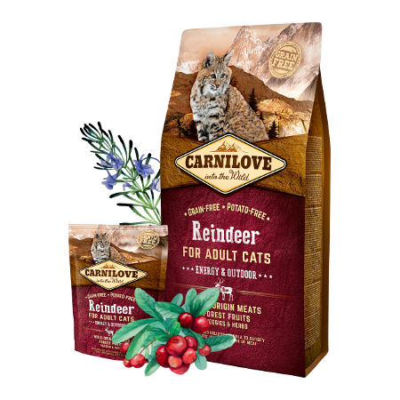 Carnilove Reindeer  for adult cats with access to outdoors