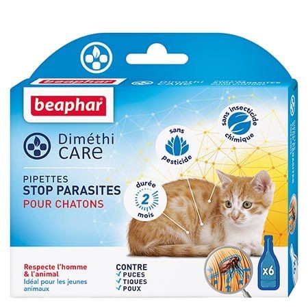 DiméthiCARE | Pipettes stop parasites pour chatons