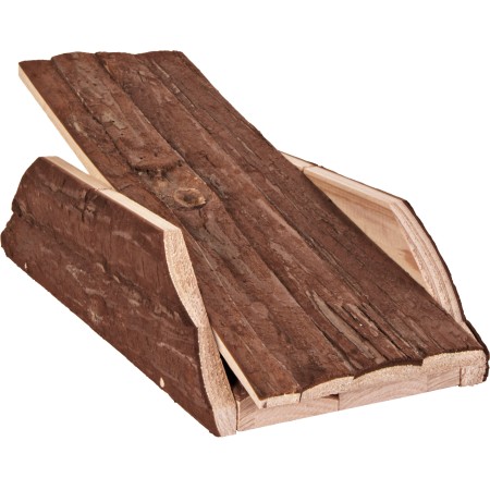 Bascule, en bois d'écorce, 32 × 7 × 14 cm
