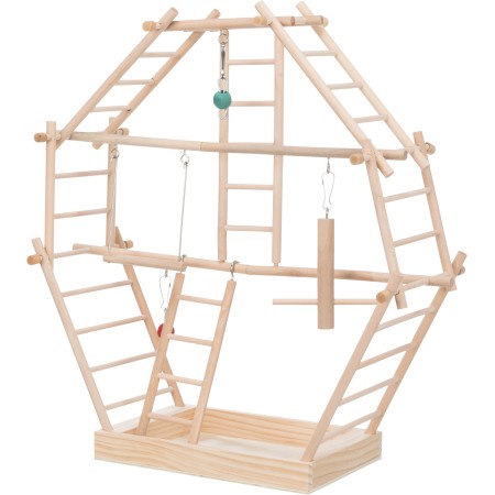 Place de jeux avec échelles, en bois, 44 × 44 × 16 cm