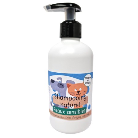 Shampoing naturel 250mL - Peau sensible - Chiens et chats