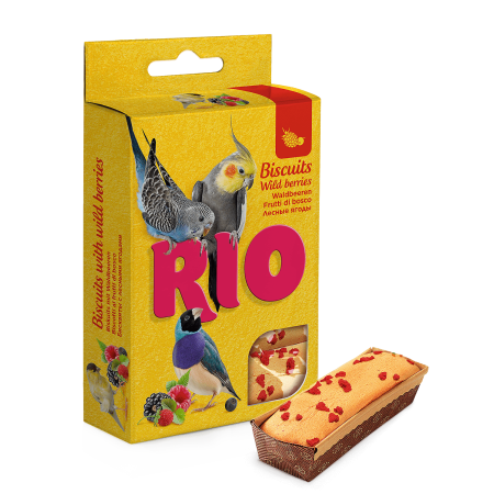 RIO Biscuits aux baies sauvages pour tous types d'oiseaux 5x7g
