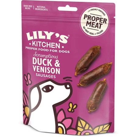 Lily's Kitchen - Mini saucisses de canard et chevreuil 70 g