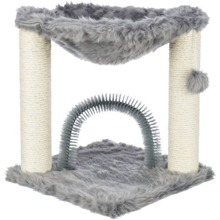 Arbre à chat Baza avec brosse, 50 cm, gris