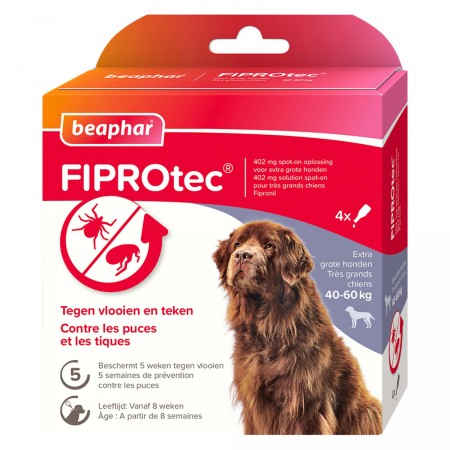 Fiprotec 402 mg solution spot on pour très grands chiens