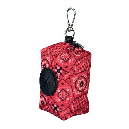 Distributeur de sacs à déjection Bandana Rouge