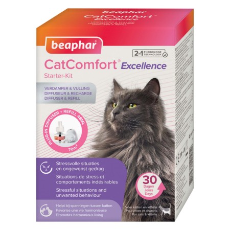 CatComfort® Excellence - Diffuseur et Recharge aux Phéromones pour Chat et Chaton