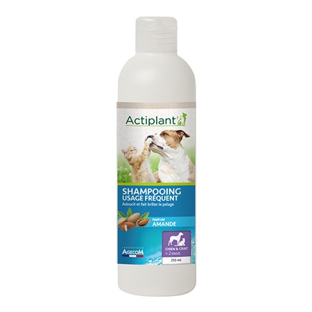 Actiplant' Shampooing Usage Fréquent Amande 250ml - Douceur & Brillance pour Toutes Races