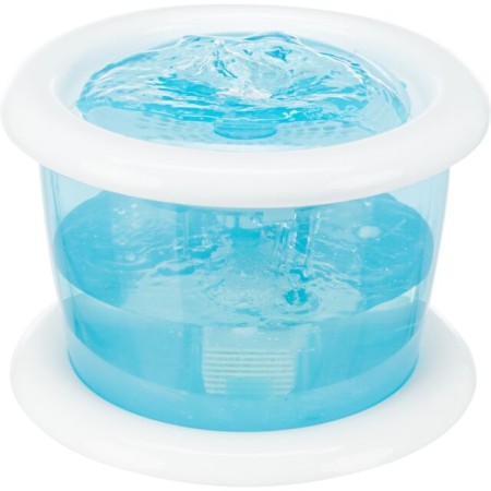 Fontaine à Boire Bubble Stream pour Animaux - Capacité 3L, Bleu/Blanc avec Filtres
