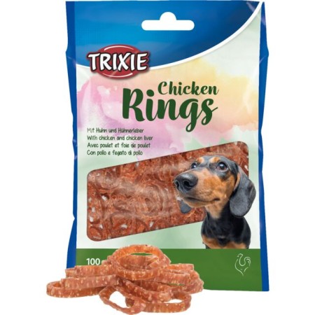 Rings au Poulet 100 g pour Chiens - Friandises Dentaires Savoureuses