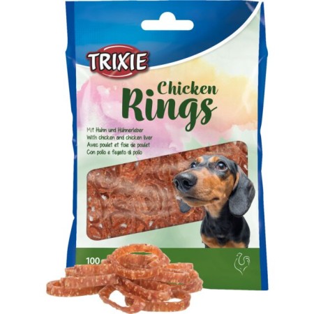 Rings au Poulet 100 g pour Chiens - Friandises Dentaires Savoureuses