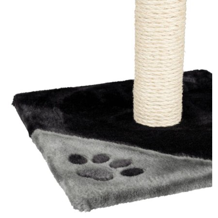 Junior Arbre à Chat Tarifa 52 cm en Sisal et Peluche Gris/Noir - Idéal pour Jeunes Chats