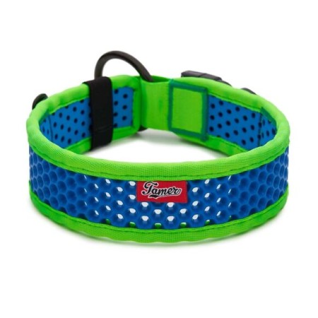 Collier Tamer Softy Bleu/Vert - Confort et Durabilité pour Chiens