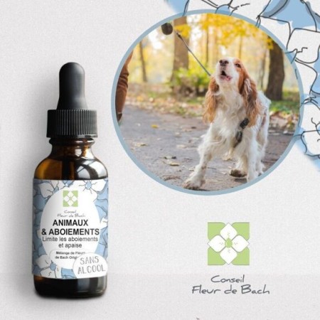 Fleurs de Bach pour Aboiements Excessifs Sans Alcool - Solution Naturelle 30 ml